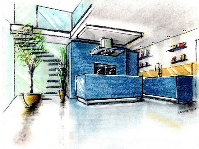 kitchen sketch 01