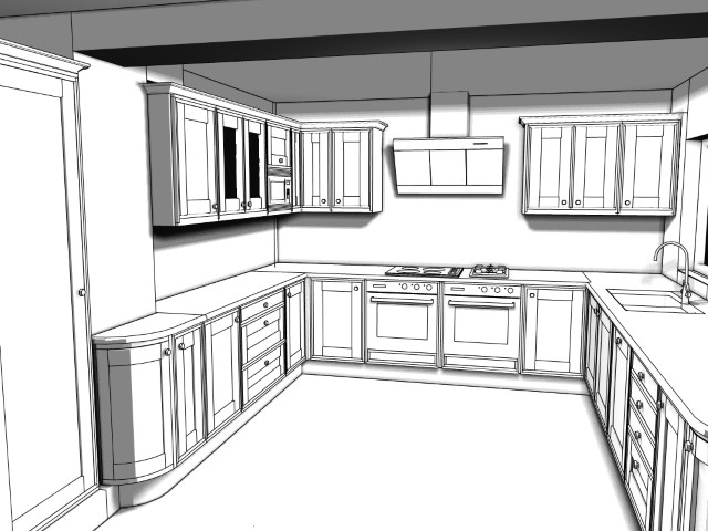 kitchen sketch 11